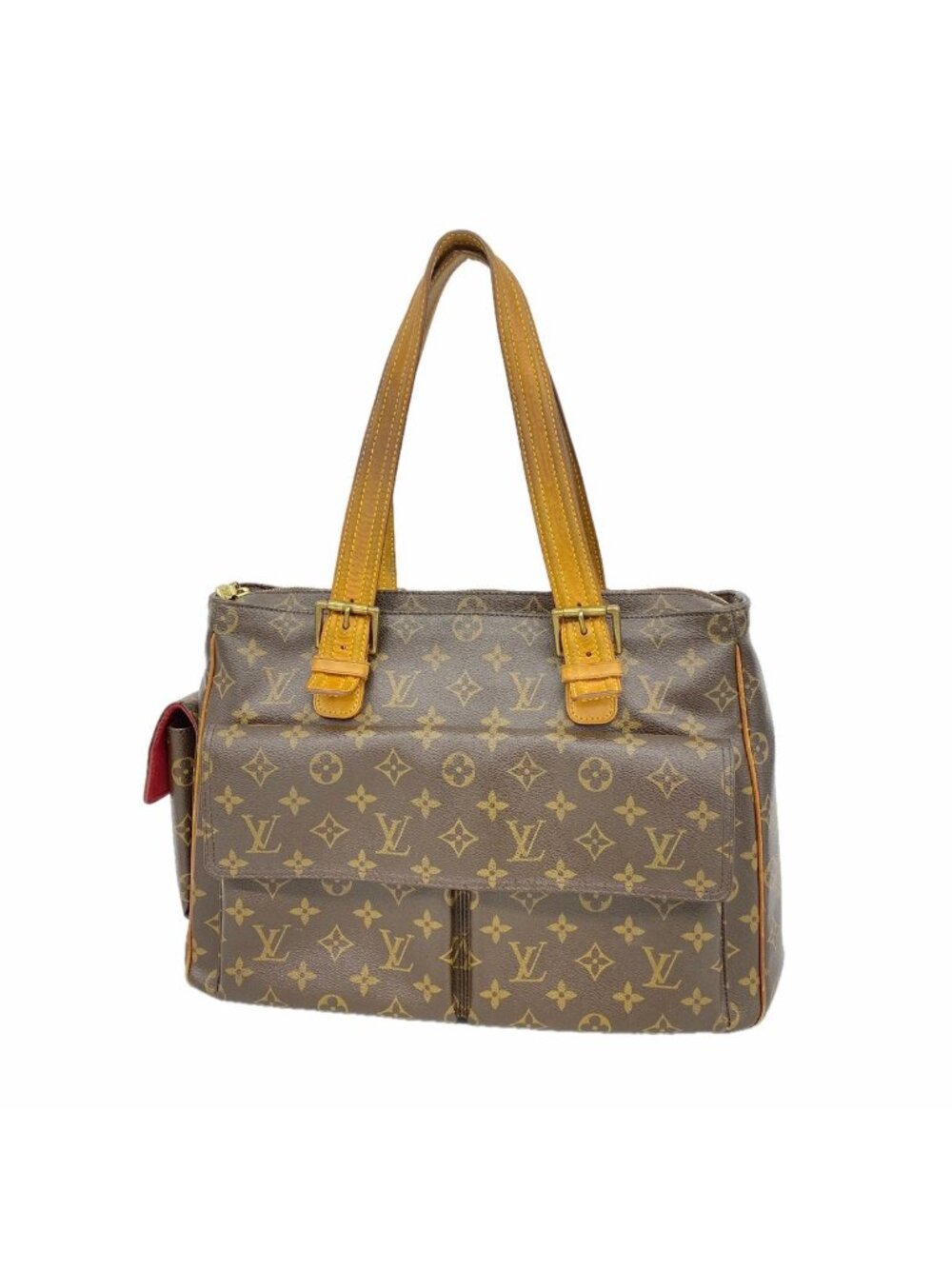 Louis Vuitton Shoulder Bag Monogram Multipli Cite Brown